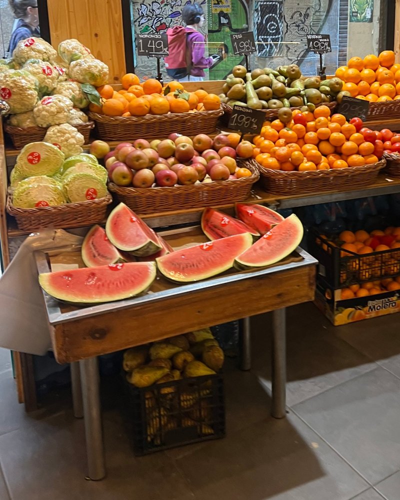 Fresh fruit and vegetables